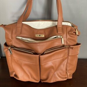 Miss Fong Leather Diaper Bag